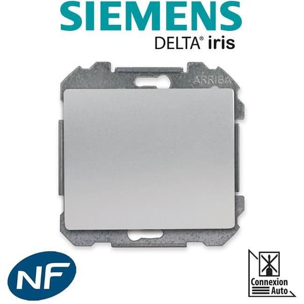 SIEMENS Delta Iris Tvåvägsbrytarmekanism - Silver