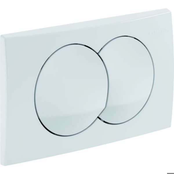 DELTA dubbel-touch avtryckarplatta alpin vit GEBERIT 115.100.11.5