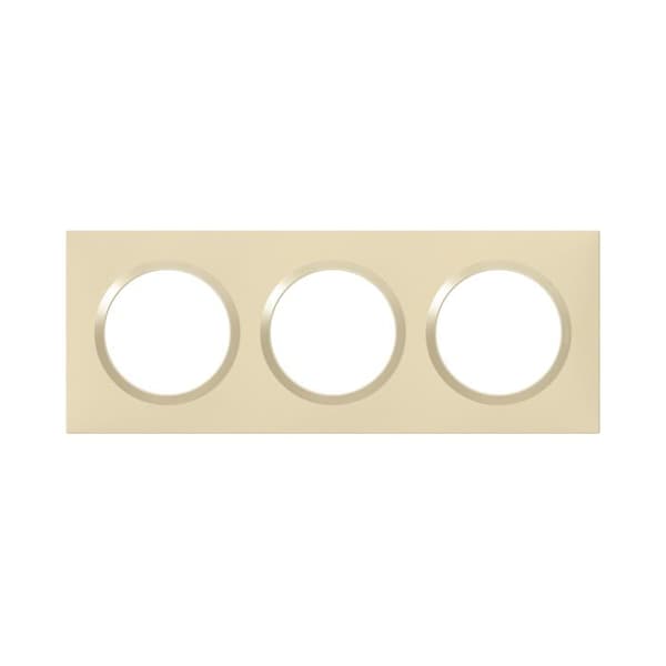 Finishing plate - Legrand - Dooxie - 3 positioner - Dune finishing - Plast