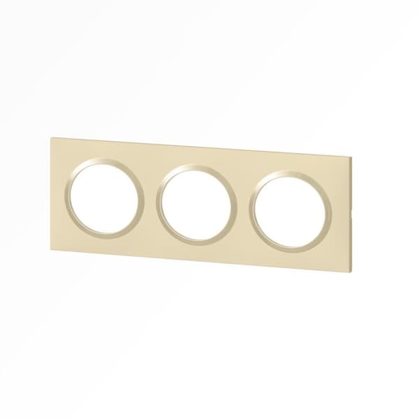 Finishing plate - Legrand - Dooxie - 3 positioner - Dune finishing - Plast