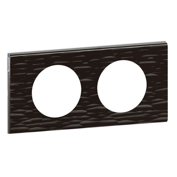 Avslutningsplatta - LEGRAND - Céliane - 2 platser - Corian goujé - Horisontell/vertikal montering