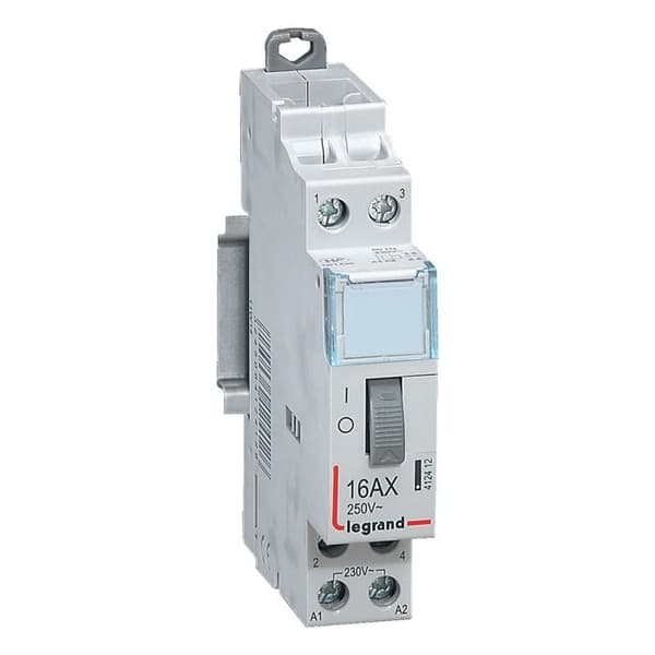 CX³ standard fjärrkontrollbrytare med skruvterminaler 16A 250V 1 modul 2P kontakt 2F - LEGRAND - 412412
