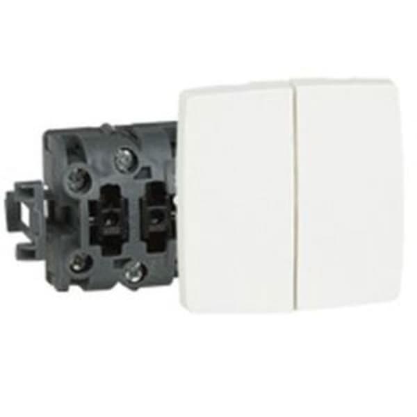 Dubbel tvåvägsbrytare ASL IK04 250 V - LEGRAND - 086120