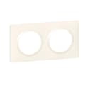 Miniatyrbild 1 av 2: Fyrkantig platta - LEGRAND - Dooxie - 2 stationer - Termoplast - Vit