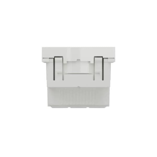 2P+E-uttag - Unica - 90° - Spolning - Snabbanslutning - Vit