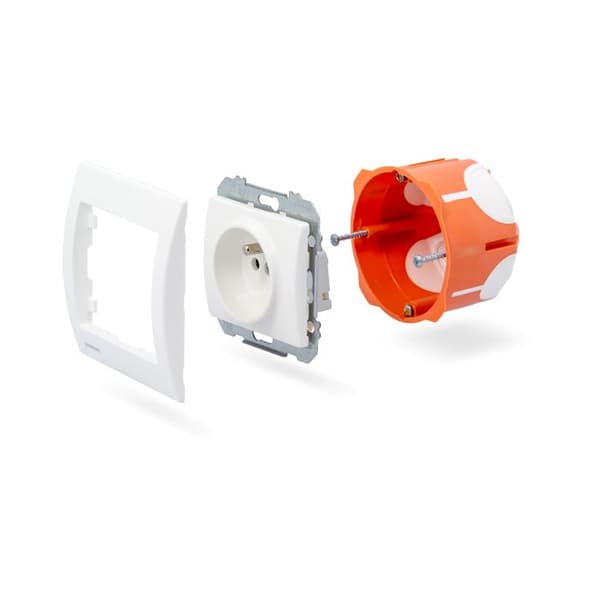 SIEMENS Delta Iris Vertikal dubbelplatta - Vit