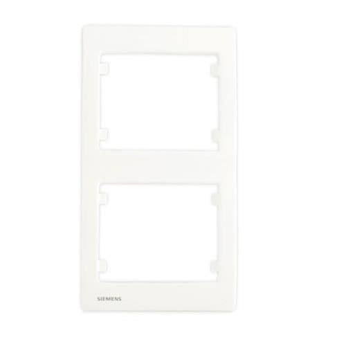 SIEMENS Delta Iris Vertikal dubbelplatta - Vit