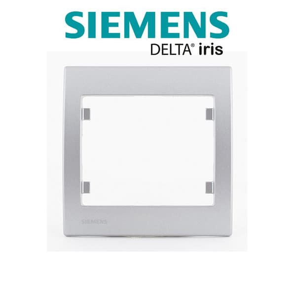 SIEMENS Delta Iris Enkelplatta silver