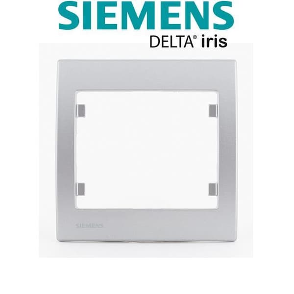 SIEMENS Delta Iris Enkelplatta silver
