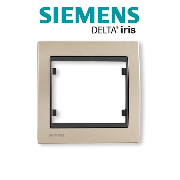 SIEMENS Delta Iris Enkel tallrik - Champagne metall