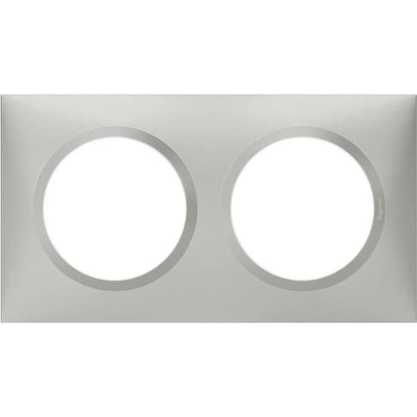 Skylt 2P - LEGRAND - Dooxie - Aluminium - 2 platser - Matt finish