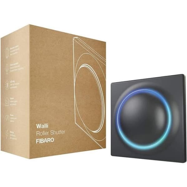 Z-Wave+ Smart Dimmer Switch Antracit FGWDEU-111-8 Fibaro Svart
