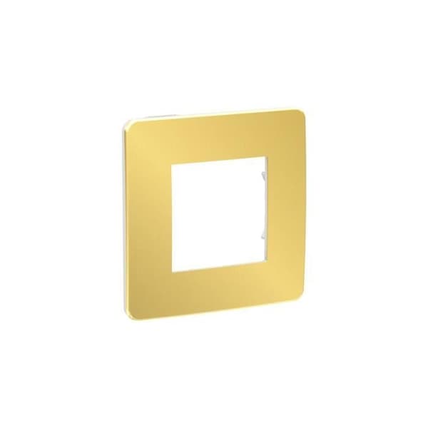 Unica Studio Metal - täckplåt - Guld med vit kant - 1 arbetsstation