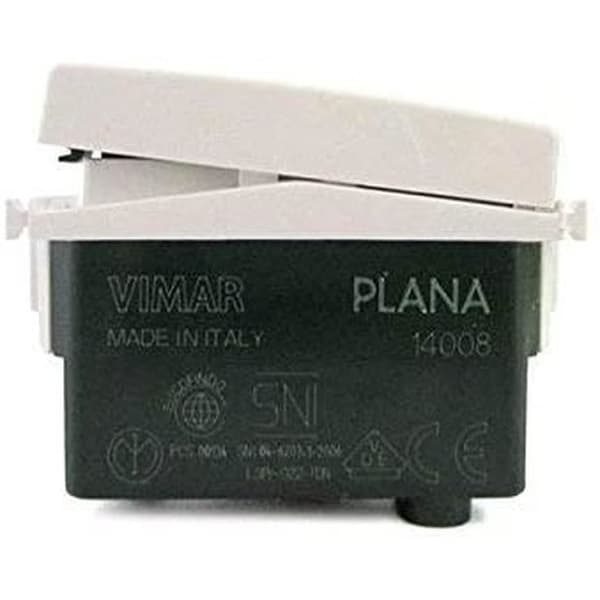 VIMAR-knapp 1P Ingen 10A, Vit