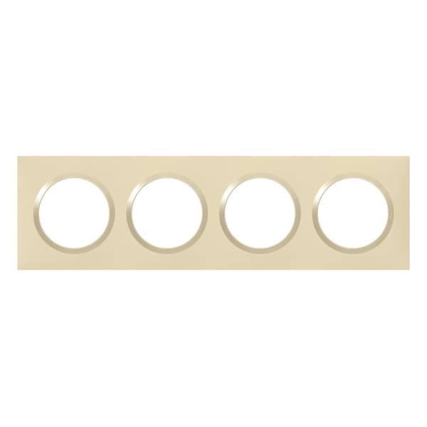 Finishing plate - Legrand - Dooxie - 4 positioner - Dune finishing - Plast