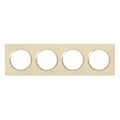 Miniatyrbild 2 av 2: Finishing plate - Legrand - Dooxie - 4 positioner - Dune finishing - Plast