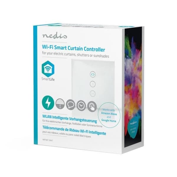 NEDIS WiFi Smart Wall Switch - Controller för gardiner, jalusier eller persienner