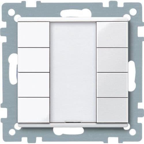 Merten 617419 System M Strömbrytare 8 knappar Blank polarvit - 8319006