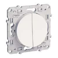 Strömbrytare och tryckknapp ODACE 10A 250V - SCHNEIDER ELECTRIC - S520285