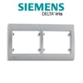 Miniatyrbild 2 av 2: SIEMENS Delta Iris Dubbel horisontell platta silver