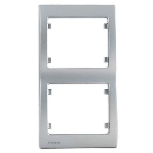 SIEMENS Delta Iris Dubbel vertikal platta silver