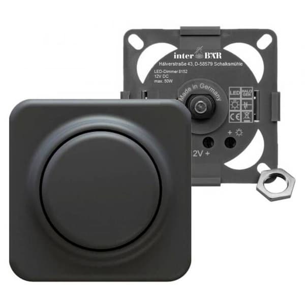 interBär 8152-004.01 Dimmer för infällda möbel svart