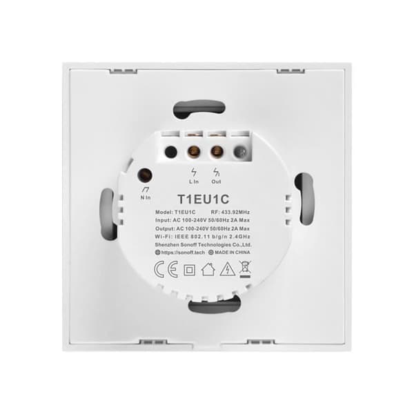 SONOFF T1EU 86 TX 433Mhz RF Fjärrkontroll Wifi Väggbrytare Smart Home Switch