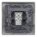 Miniatyrbild 1 av 4: RJ11 Legrand 396493 i svart. RJ11 telefonuttag från Niloé monobloc-serien, komplett mekanism.