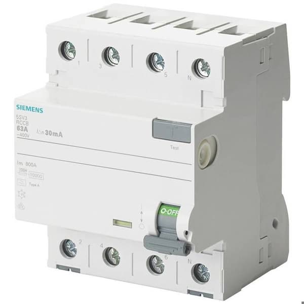 Siemens 5SV33426GV01 5SV3342-6GV01 Differentialomkopplare A 25 A 0,03 A 400 V