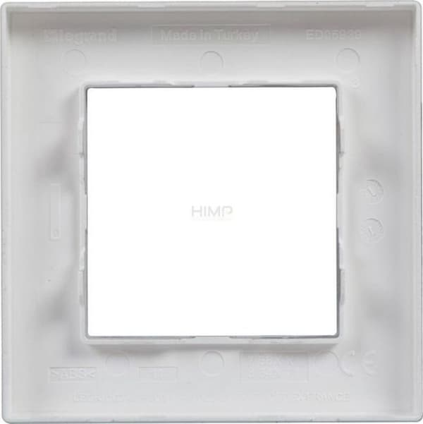 Legrand - 863891 - Enkelram Niloe Step borstat aluminium