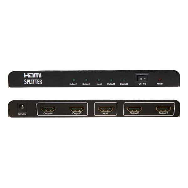 1 x 4 splitter med stöd för 4K, 3D och HDMI 2.0 Yatek yk-0104 – 2.0