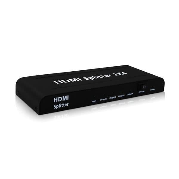 Splitter, HDMI Splitter 1 x 4 Yatek YK-0104A2 med upplösningar upp till 4k x 2k 1.4