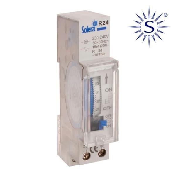 Tidsomkopplare - Solera - 24 timmar - Analog - Inomhus - Automatisk