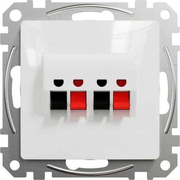 Schneider electric - SDD111411 - Sedna Design 2x högtalaruttag vit