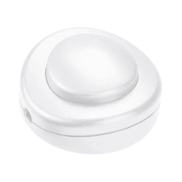 Fyrkantig fotkontakt - 2 A - vit - bulk