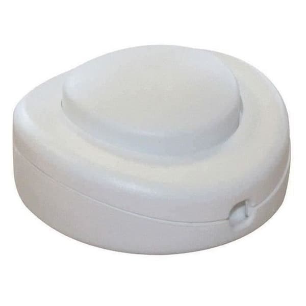 Fyrkantig fotkontakt - 2 A - vit - bulk