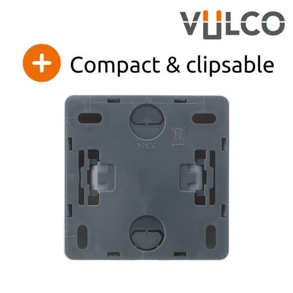 Kopplingsdosa - Zenitech - Vulco - Vit - Klar att installera - Satinfinish