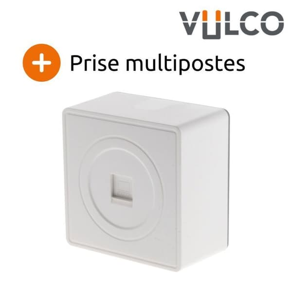 RJ45_uttag - Zenitech - Vulco - Vit - Matt yta - Klar att installera