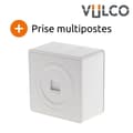 Miniatyrbild 4 av 6: RJ45_uttag - Zenitech - Vulco - Vit - Matt yta - Klar att installera