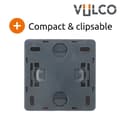 Miniatyrbild 5 av 6: RJ45_uttag - Zenitech - Vulco - Vit - Matt yta - Klar att installera