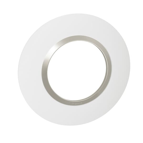 Dooxie 1-stations rund finishplatta - Plume finish - 600971 - Legrand