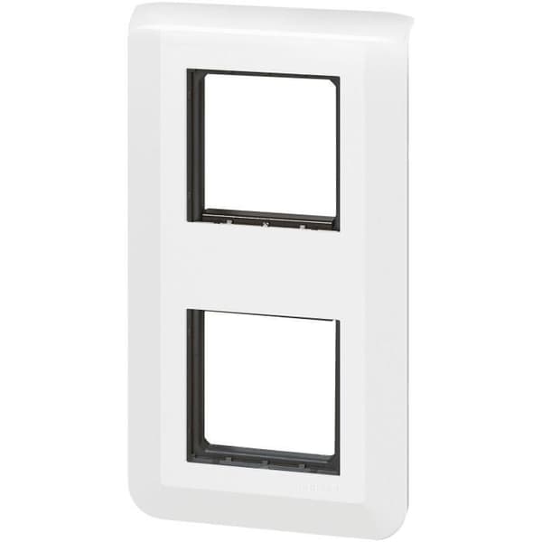 LEGRAND - Mosaikstöd med skruv 2x2 moduler grön vit
