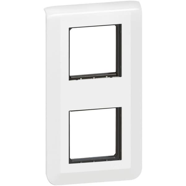 LEGRAND - Mosaikstöd med skruv 2x2 moduler grön vit