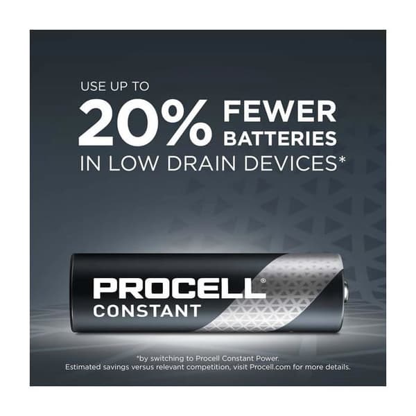 Duracell 10-pack alkaliska batterier, Mignon, AA, LR06, 1,5V Procell Constant, Retail Box - 5000394149151