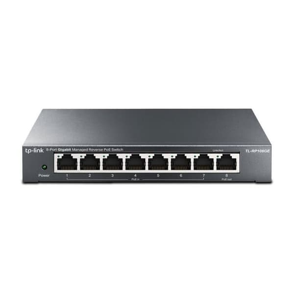 Tp-link - TL-RP108GE - Netzwerk-Switch Gigabit Ethernet (10/100/1000) Power over Ethernet (PoE) Schwarz - ohne Netzteil ()