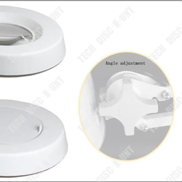 TD® Bärbart hopfällbart arbetsbord LED-glaslampa Ljus Förstoringsglas Bordslampa med belysning