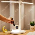 Miniatyrbild 2 av 4: TD® Dubbelhuvud Bordslampa USB Ögonskydd Vitt ljus Studentkontor Skolmaterial Sovrumsdekoration Vit