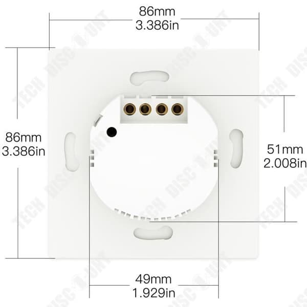 TD® Smart Switches Dubbel dubbelriktad kontrollapp Fjärrkontroll Röstväxling Minutfunktion