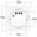 Miniatyrbild 4 av 4: TD® Smart Switches Dubbel dubbelriktad kontrollapp Fjärrkontroll Röstväxling Minutfunktion