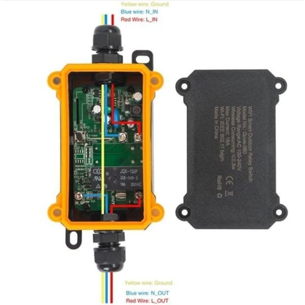 IMMAX NEO LITE Smart utomhusströmbrytare 16A, IP68, WiFi